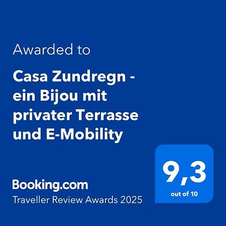 Appartement Casa Zundregn - Ein Bijou Mit Privater Terrasse Und E-Mobility à Savognin Extérieur photo